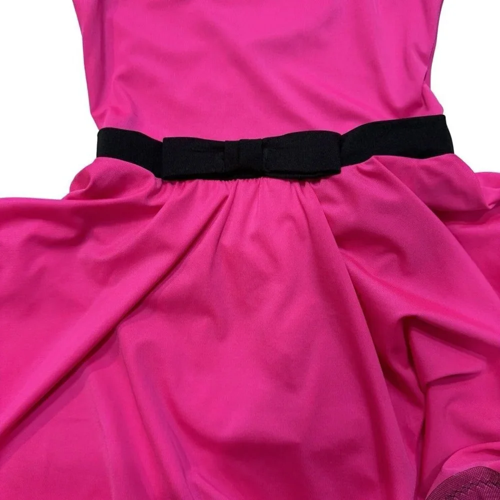 CURTAIN‎ CALL Dance Dress Costume Girls Size CLA Pink Black Leotard Barbie-Core